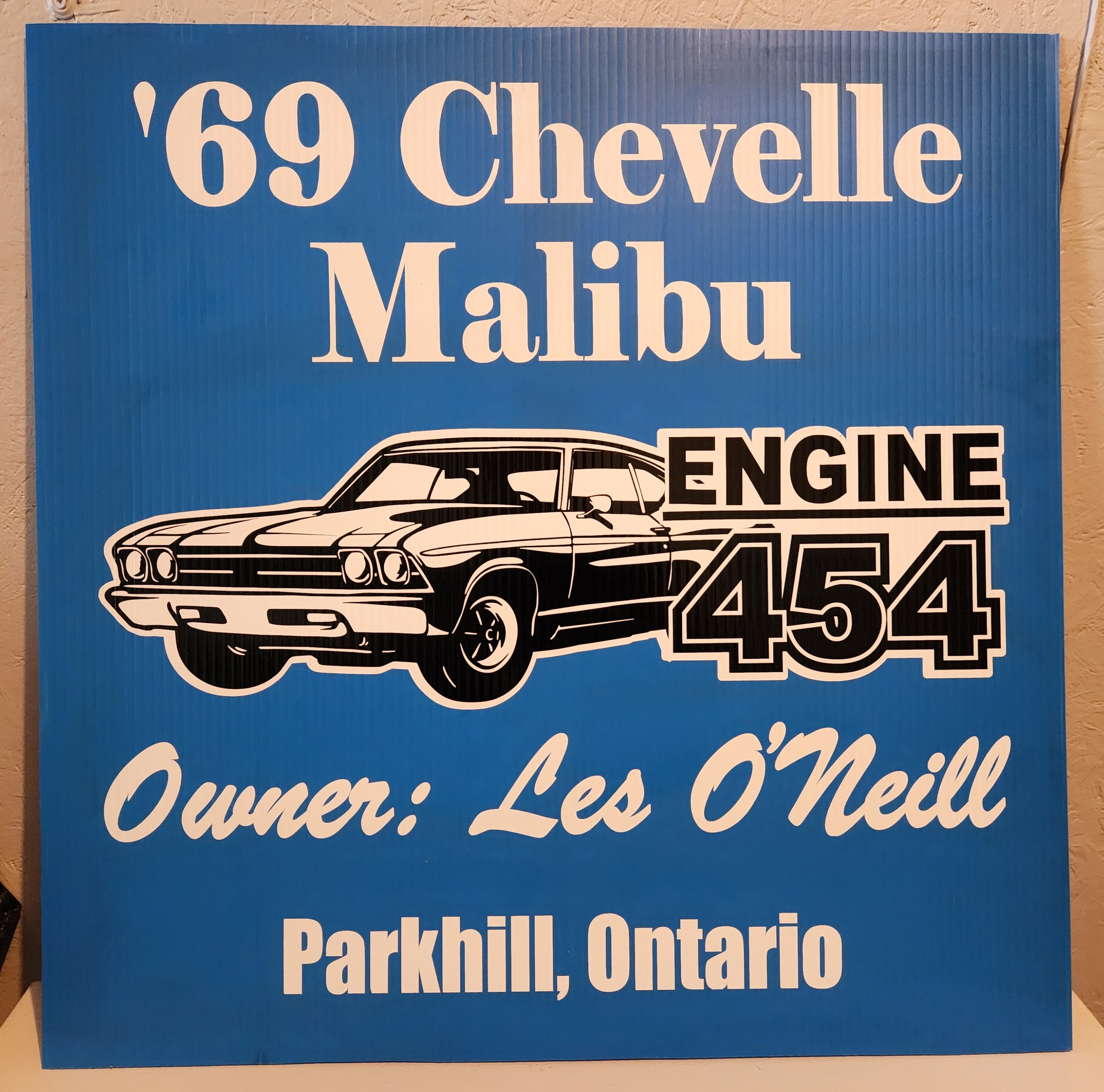 car show sign
